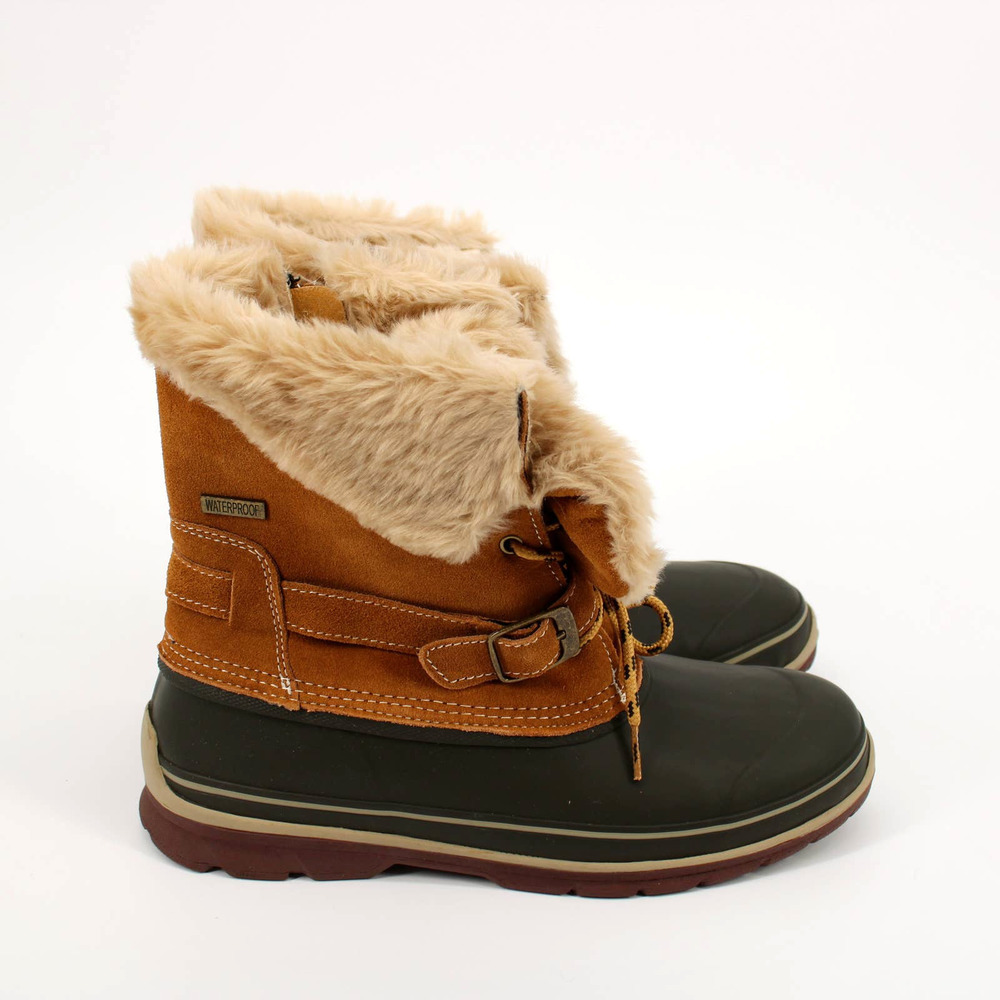 KHOMBU Brooke Mid Calf Winter Boots Women’s Size 10 in Brown/Coffee